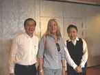 TLIG organizers Tisha Starling and Vincent Lee with Vassula
