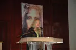Vassula speaking to crowd in Toronto 2006 during the country-wide mission in Canada