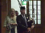 Vassula led by bagpiper